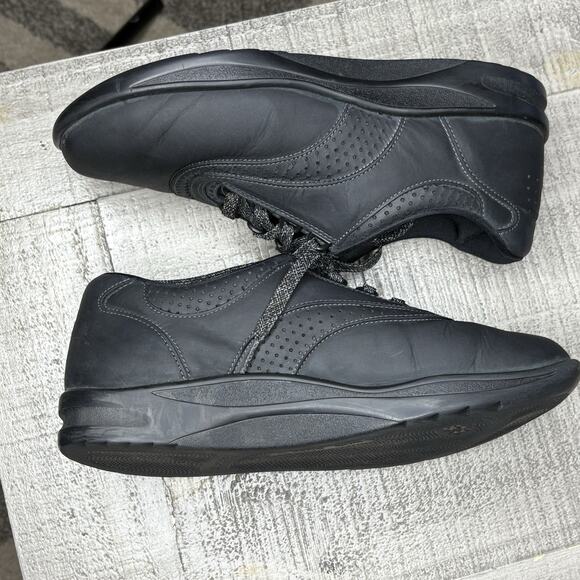 SAS Walk-Easy Nero Leather Walking Shoe Women's 9.5M Charcoal Black - Picture 5 of 8